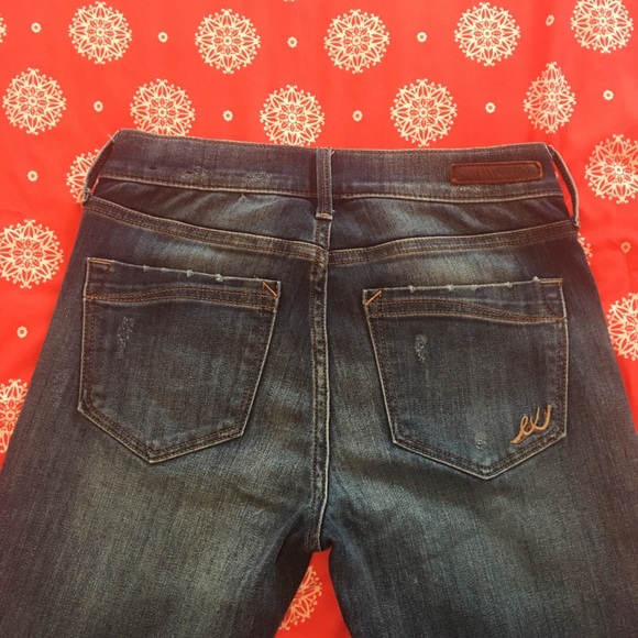 Express midrise super skinny denim jeans sz 0r - Picture 9 of 10